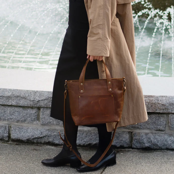 Saddle Brown Mini Tote