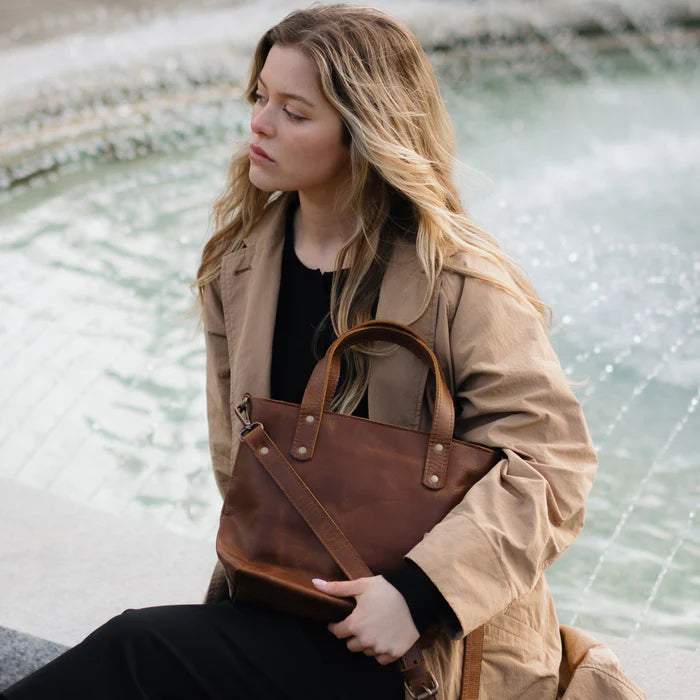 Saddle Brown Mini Tote