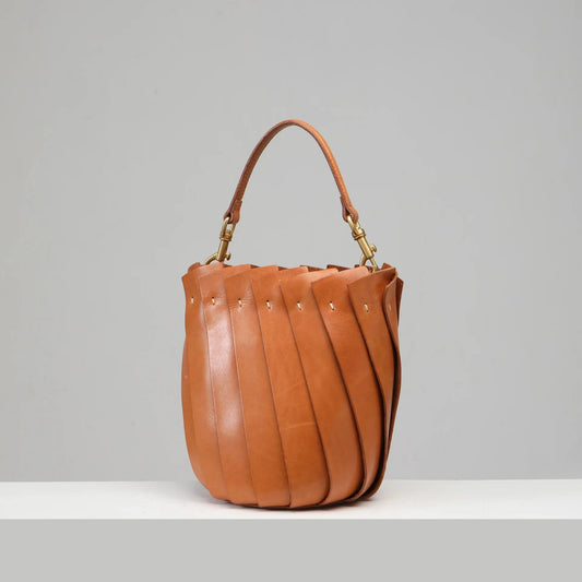 Bloom Bucket Tote - Tan