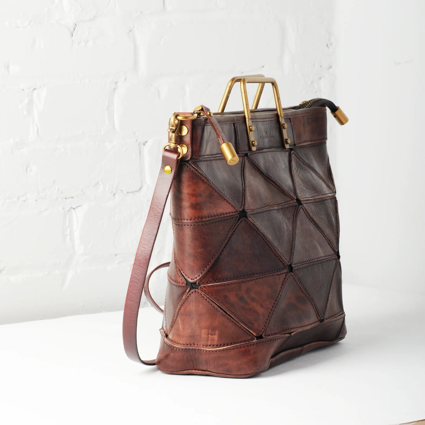 Origami Large Tote - Chestnut