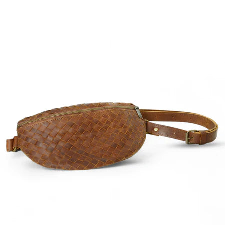 Nexus Woven Leather Belt Bag